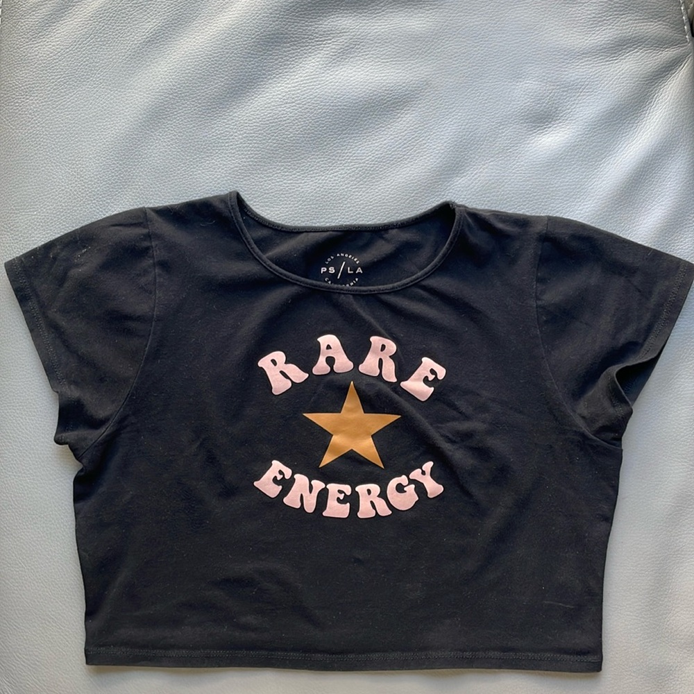 Pacsun/LA Women’s Cropped Baby T-Shirt in Black